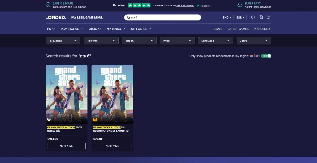 Cijena GTA 6 procurila je na internetu TEHIX