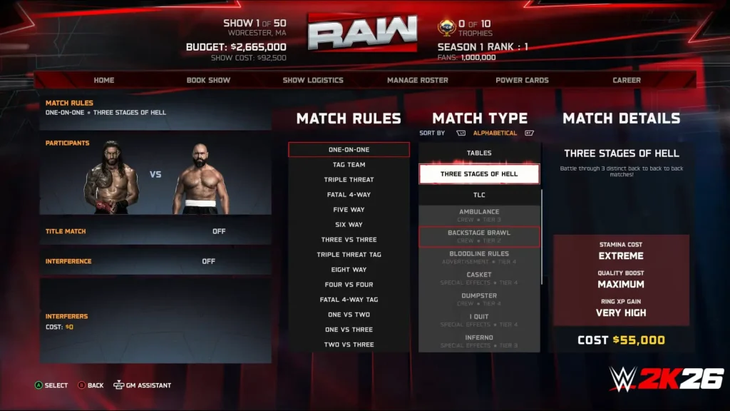 WWE 2K26 MyGM donosi dulje sezone, nove mečeve i veći budžet TEHIX