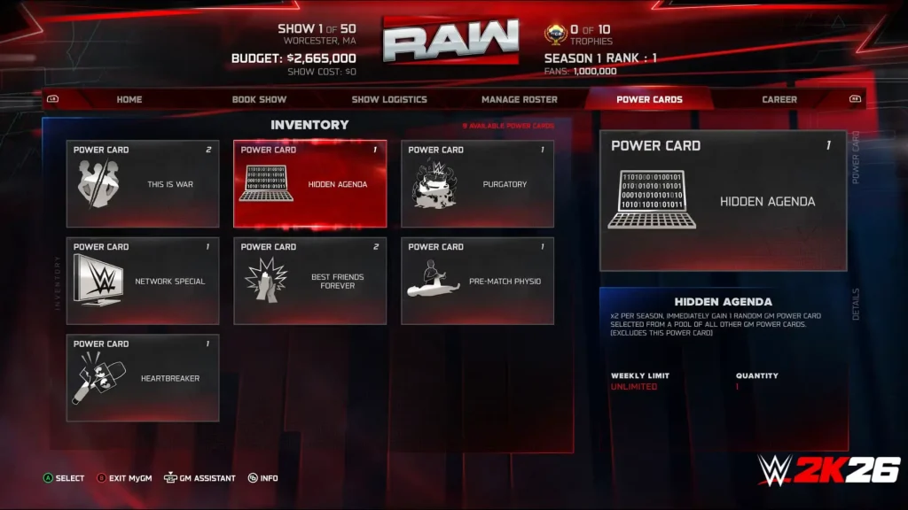 WWE 2K26 MyGM donosi dulje sezone, nove mečeve i veći budžet TEHIX