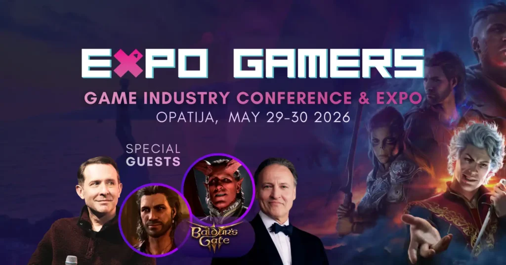OBJAVLJEN PROGRAM ZA EXPO GAMERS 2026 Zvijezde hita Baldur’s Gate 3, globalni divovi i ekskluzivne radionice stižu u Opatiju TEHIX