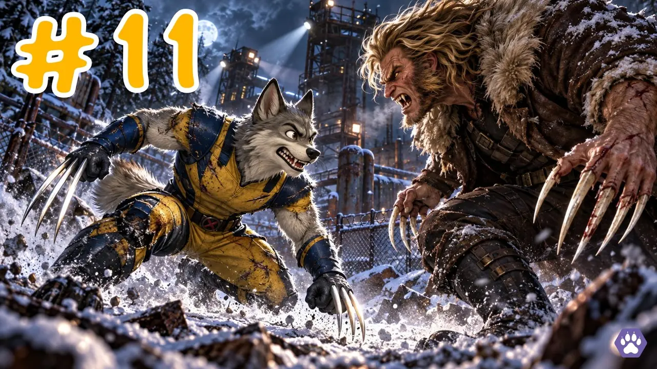Victor (Sabertooth) BOSS FIGHT! Marvel's Wolverine #11 TEHIX