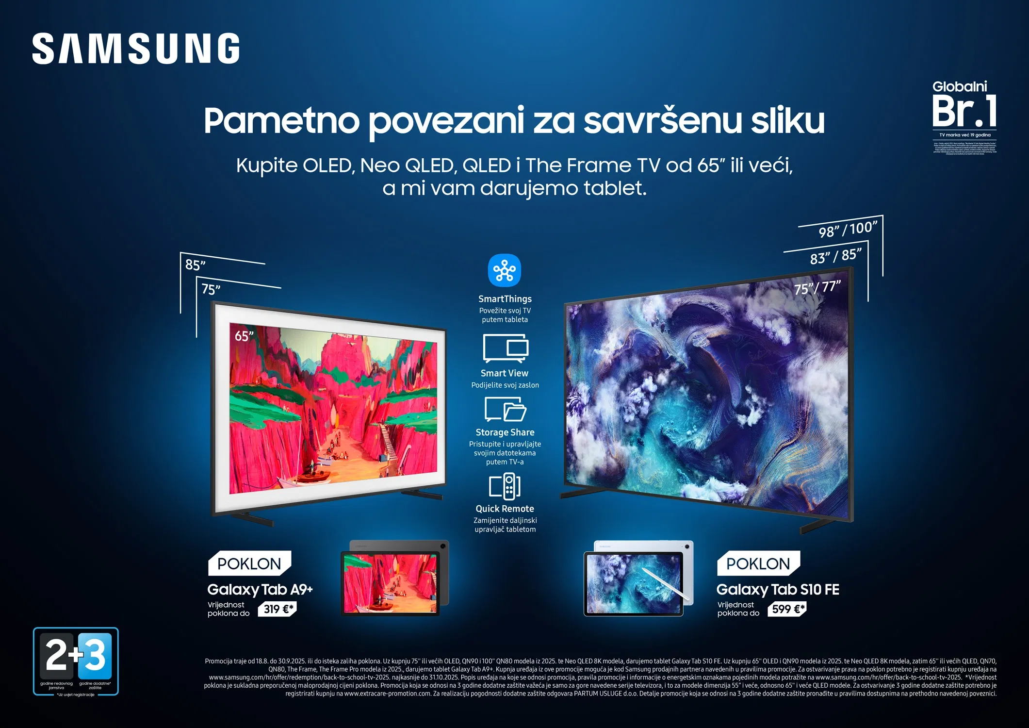 Samsung Electronics predstavlja „Back to School“ promociju s televizorima za 2025. godinu i ekskluzivnim poklonom – Samsung Galaxy tabletom