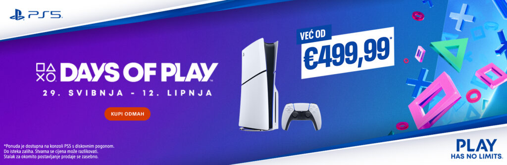 PlayStation 5 konzole i opremu kupite po sniženim cijenama povodom Days of Play promocije