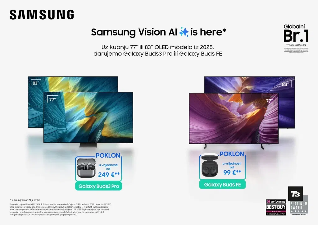 Samsung OLED televizori: Kinematografski i gamerski doživljaj za svaki stil života